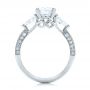  Platinum Custom Diamond Engagement Ring - Front View -  101230 - Thumbnail