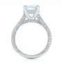14k White Gold 14k White Gold Custom Diamond Engagement Ring - Front View -  101994 - Thumbnail