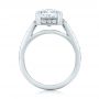  Platinum Custom Diamond Engagement Ring - Front View -  102042 - Thumbnail