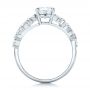 18k White Gold 18k White Gold Custom Diamond Engagement Ring - Front View -  102092 - Thumbnail