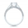14k White Gold 14k White Gold Custom Diamond Engagement Ring - Front View -  102239 - Thumbnail