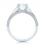  Platinum Custom Diamond Engagement Ring - Front View -  102239 - Thumbnail