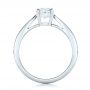 14k White Gold Custom Diamond Engagement Ring - Front View -  102253 - Thumbnail