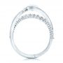 14k White Gold Custom Diamond Engagement Ring - Front View -  102277 - Thumbnail