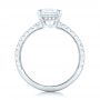 18k White Gold 18k White Gold Custom Diamond Engagement Ring - Front View -  102289 - Thumbnail