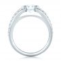 14k White Gold 14k White Gold Custom Diamond Engagement Ring - Front View -  102307 - Thumbnail