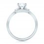  Platinum Custom Diamond Engagement Ring - Front View -  102354 - Thumbnail