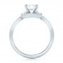  Platinum Custom Diamond Engagement Ring - Front View -  102354 - Thumbnail