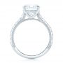 18k White Gold 18k White Gold Custom Diamond Engagement Ring - Front View -  102402 - Thumbnail