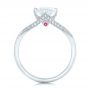 18k White Gold 18k White Gold Custom Diamond Engagement Ring - Front View -  102405 - Thumbnail