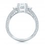 14k White Gold 14k White Gold Custom Diamond Engagement Ring - Front View -  102457 - Thumbnail