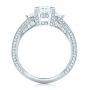  Platinum Custom Diamond Engagement Ring - Front View -  102457 - Thumbnail