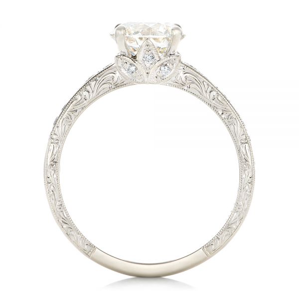  Platinum Platinum Custom Diamond Engagement Ring - Front View -  102462