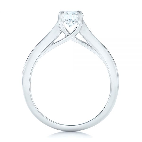 Platinum Custom Diamond Engagement Ring - Front View - 102470