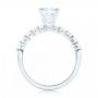 18k White Gold 18k White Gold Custom Diamond Engagement Ring - Front View -  102582 - Thumbnail