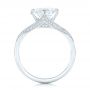  Platinum Custom Diamond Engagement Ring - Front View -  102601 - Thumbnail