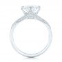 18k White Gold 18k White Gold Custom Diamond Engagement Ring - Front View -  102601 - Thumbnail