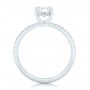 14k White Gold Custom Diamond Engagement Ring - Front View -  102856 - Thumbnail