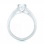 14k White Gold Custom Diamond Engagement Ring - Front View -  102886 - Thumbnail