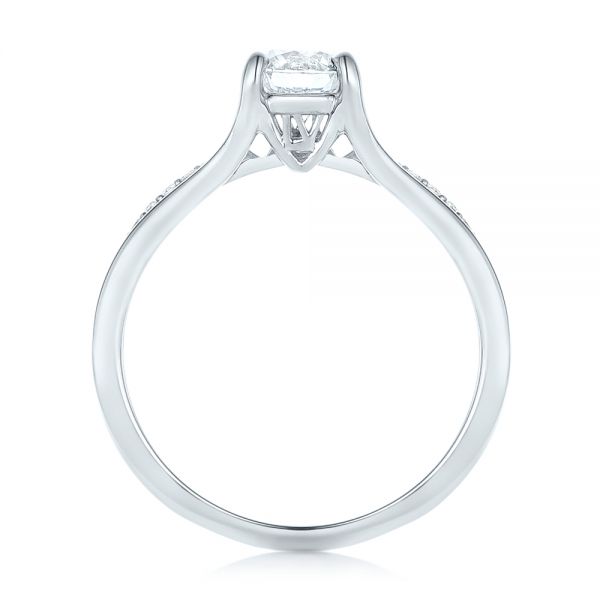  Platinum Platinum Custom Diamond Engagement Ring - Front View -  102903