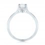 18k White Gold Custom Diamond Engagement Ring - Front View -  102903 - Thumbnail