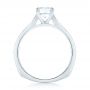 Platinum Custom Diamond Engagement Ring - Front View -  102904 - Thumbnail