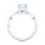 14k White Gold 14k White Gold Custom Diamond Engagement Ring - Front View -  102905 - Thumbnail