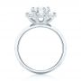 14k White Gold 14k White Gold Custom Diamond Engagement Ring - Front View -  102927 - Thumbnail