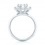 18k White Gold 18k White Gold Custom Diamond Engagement Ring - Front View -  102927 - Thumbnail