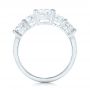 14k White Gold Custom Diamond Engagement Ring - Front View -  102941 - Thumbnail