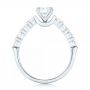 18k White Gold 18k White Gold Custom Diamond Engagement Ring - Front View -  102955 - Thumbnail