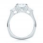  Platinum Custom Diamond Engagement Ring - Front View -  103017 - Thumbnail