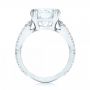 14k White Gold 14k White Gold Custom Diamond Engagement Ring - Front View -  103042 - Thumbnail