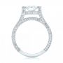 14k White Gold Custom Diamond Engagement Ring - Front View -  103053 - Thumbnail