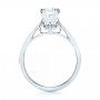 18k White Gold Custom Diamond Engagement Ring - Front View -  103057 - Thumbnail