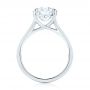 18k White Gold 18k White Gold Custom Diamond Engagement Ring - Front View -  103150 - Thumbnail