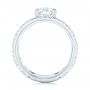 18k White Gold Custom Diamond Engagement Ring - Front View -  103215 - Thumbnail