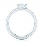 18k White Gold Custom Diamond Engagement Ring - Front View -  103215 - Thumbnail