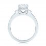 14k White Gold 14k White Gold Custom Diamond Engagement Ring - Front View -  103219 - Thumbnail