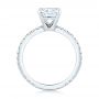 18k White Gold 18k White Gold Custom Diamond Engagement Ring - Front View -  103222 - Thumbnail