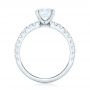 14k White Gold 14k White Gold Custom Diamond Engagement Ring - Front View -  103235 - Thumbnail