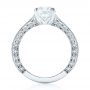 18k White Gold Custom Diamond Engagement Ring - Front View -  103303 - Thumbnail