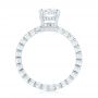 14k White Gold Custom Diamond Engagement Ring - Front View -  103355 - Thumbnail