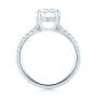 18k White Gold 18k White Gold Custom Diamond Engagement Ring - Front View -  103369 - Thumbnail