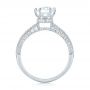 18k White Gold 18k White Gold Custom Diamond Engagement Ring - Front View -  103428 - Thumbnail