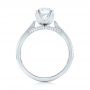 18k White Gold 18k White Gold Custom Diamond Engagement Ring - Front View -  103464 - Thumbnail