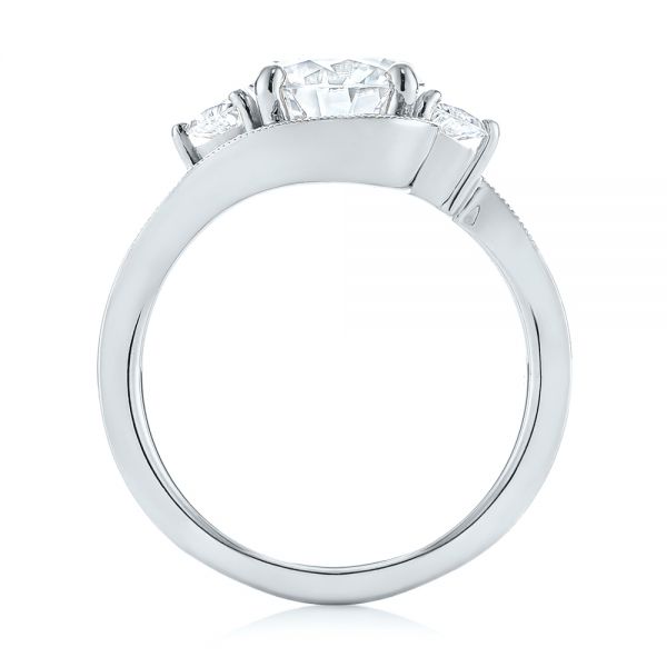 Platinum Platinum Custom Diamond Engagement Ring - Front View - 104262