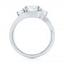 14k White Gold 14k White Gold Custom Diamond Engagement Ring - Front View -  104262 - Thumbnail