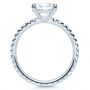 14k White Gold Custom Diamond Engagement Ring - Front View -  1104 - Thumbnail