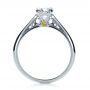 18k White Gold Custom Diamond Engagement Ring - Front View -  1162 - Thumbnail